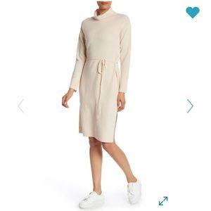 Vince Turtleneck Wool&Cashmere-Blend Sweaterdress